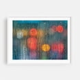 thumbnail image 1 of Downtown in the Rain 3 - Photography Abstract Moody Modern Art Nightlife White Framed Wall Art Print 24 x 36 inches, 1 of 4
