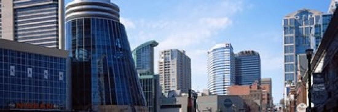 Downtown skylines of Nashville Tennessee USA 2013 Canvas Art - Panoramic Images (18 x 6)