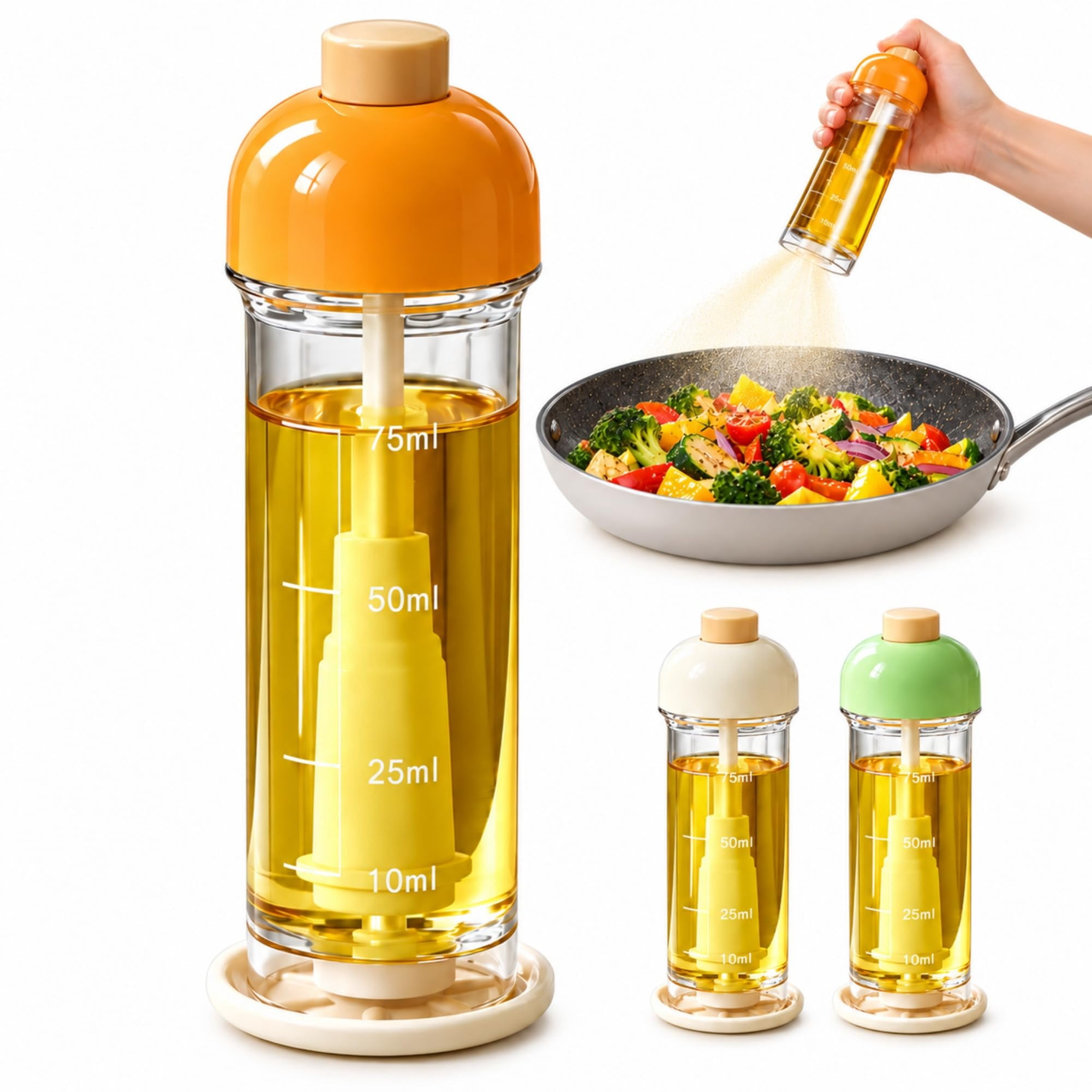 Downward-Spray Cooking Oil Sprayer, Vertical Oil Sprayer, Precision Oil ...