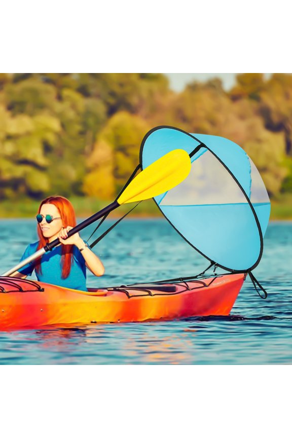 Downwind Wind Sail Kit, 42" Kayak Wind Sail Foldable Downwind Kayak Sail Kit with Carrying Bag, Compact & Portable, Durable Paddle Board Wind Sail for Paddle Boards, Kayaks, Canoes