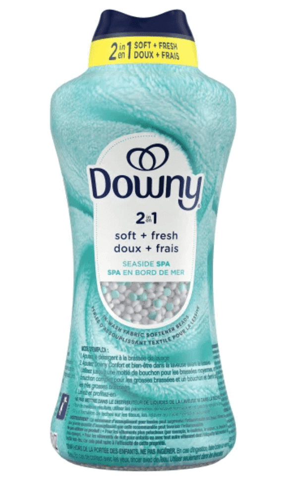 Downy 2-in-1 Soft + Fresh Fabric Softener, Seaside Spa, 910 g