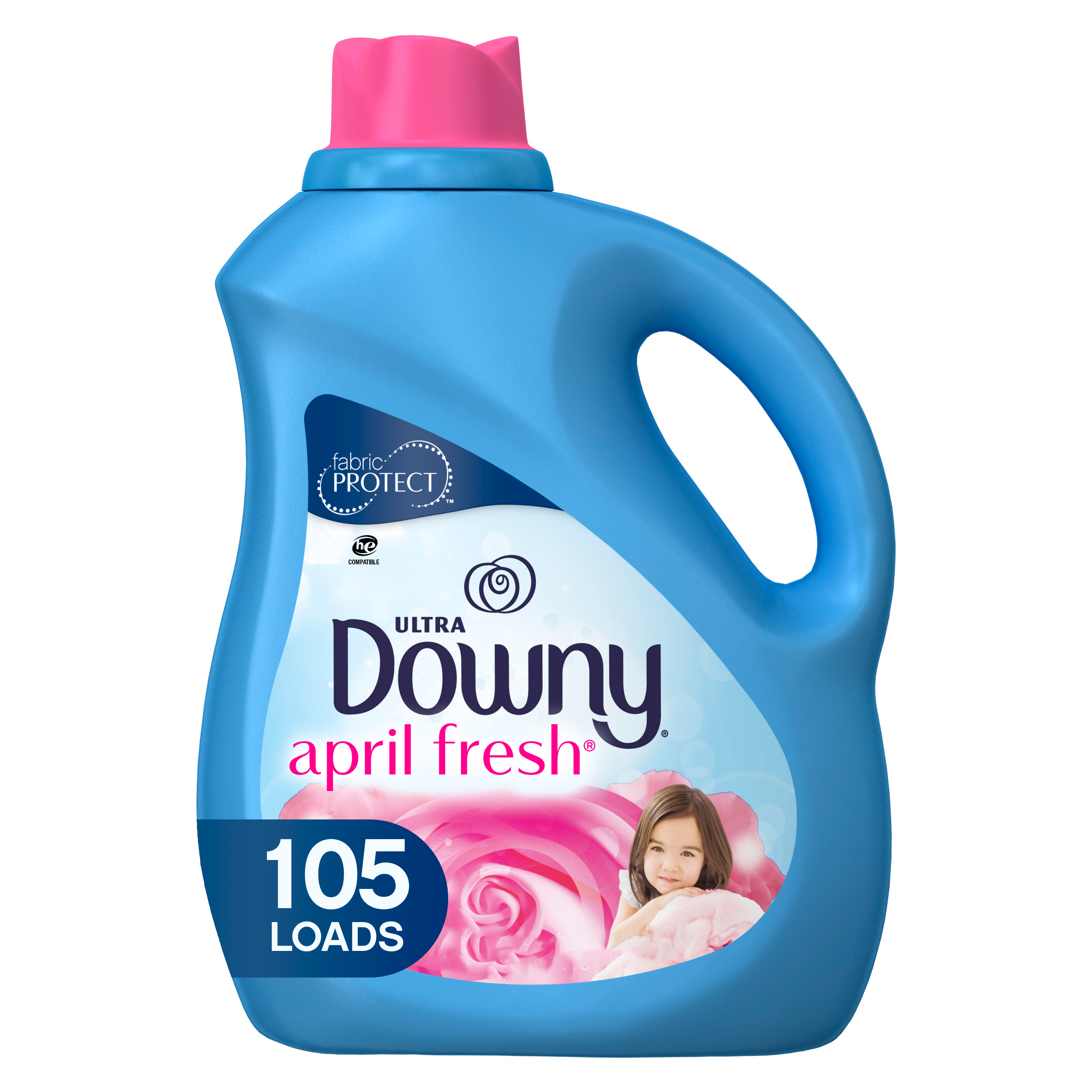 Downy April Fresh, 105 Loads Liquid Fabric Softener, 90 fl oz - image 1 of 8