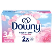Downy April Fresh Fabric Softener Dryer Sheets, 34 Count
