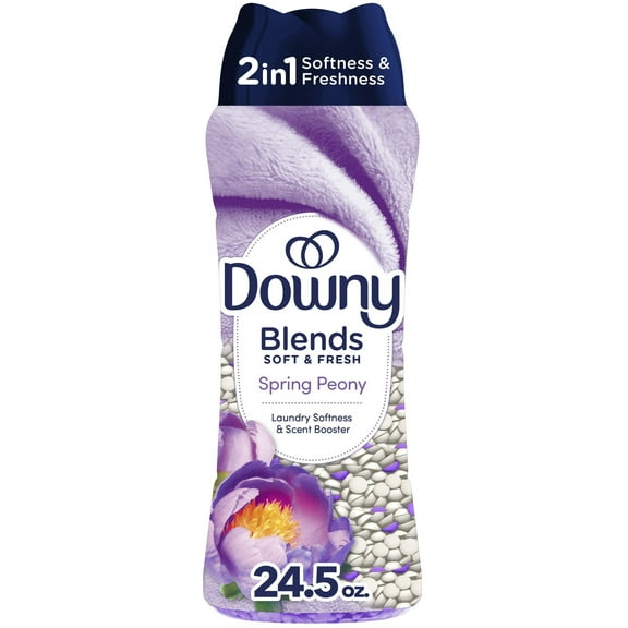 Downy Blends Soft & Fresh In-Wash Laundry Scent Booster Beads, Spring Peony Scent, 24.5 oz