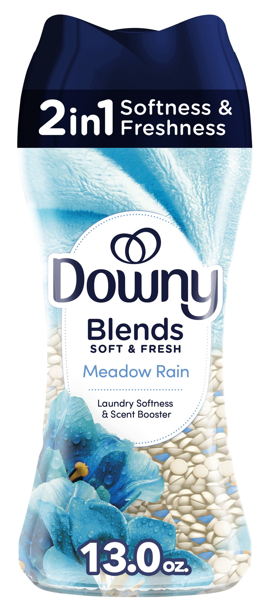 Downy Blends Soft & Fresh In-Wash Laundry Scent Booster Beads, Meadow Rain Scent, 13 oz