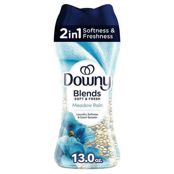 Downy Blends Soft & Fresh In-Wash Laundry Scent Booster Beads, Meadow Rain Scent, 13 oz
