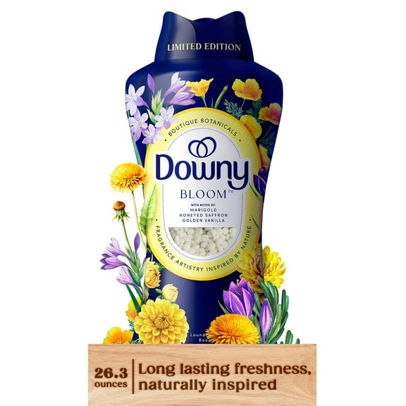 Downy Boutique Botanicals Limited Edition, In-Wash Scent Booster Beads, Bloom, 26.3 oz.