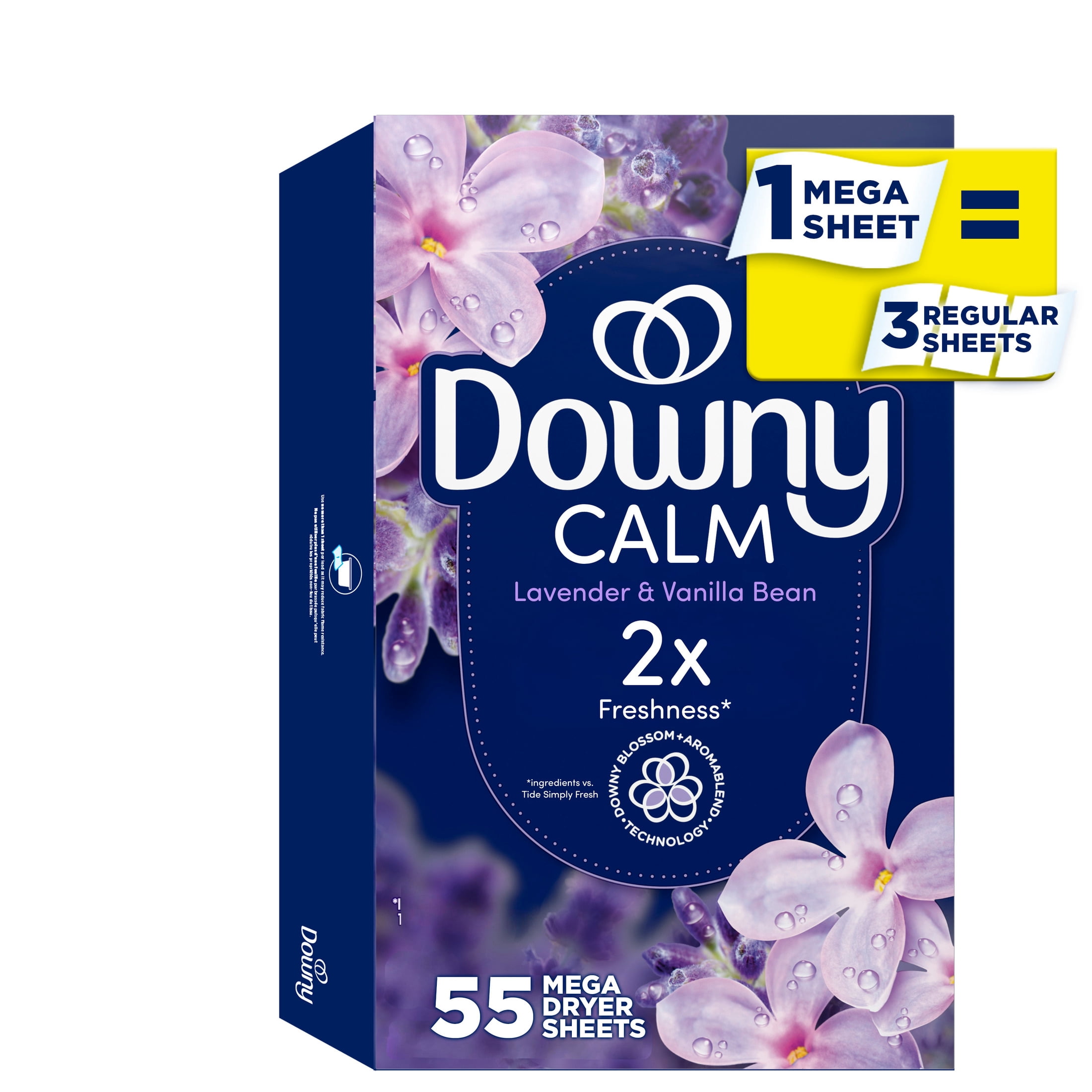 Customer reviews for Downy CALM, Mega Dryer Sheets, Laundry Fabric ...