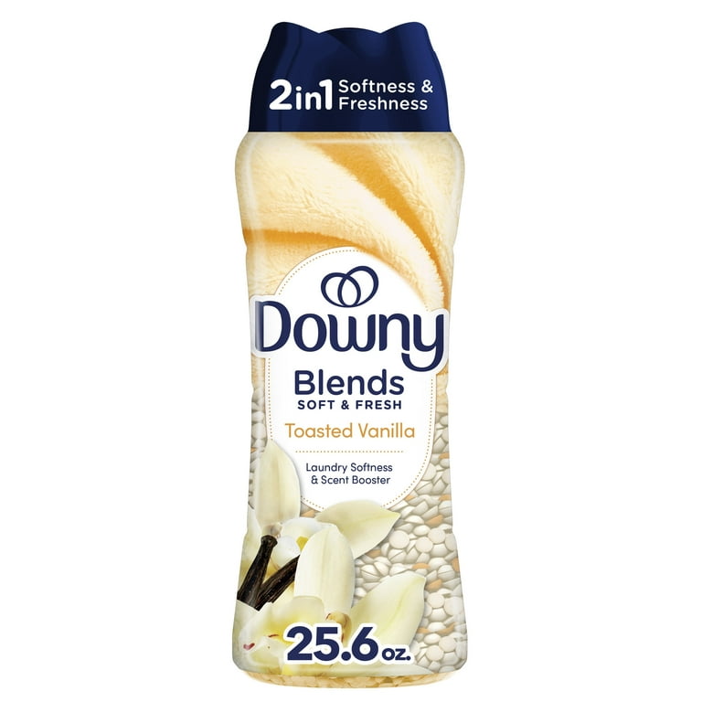Downy Comfy Cozy In-Wash Scent Booster Laundry Beads, Toasted Vanilla Scent, 25.6 oz, Softness and Freshness