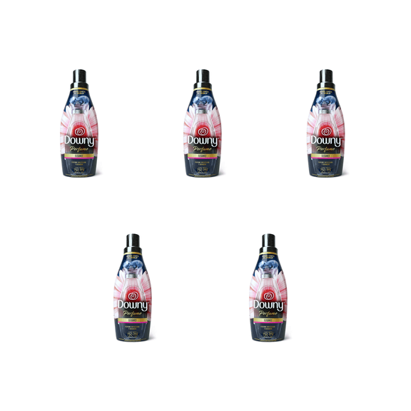 Downy Elegance Liquid Fabric Softener ( 5 X 25.4 fl oz), 5 Pack Bottles Long-Lasting Perfume Freshness