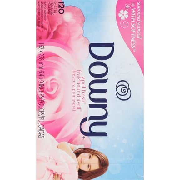 Downy Fabric Softener Dryer Sheets, April Fresh, 120 Count