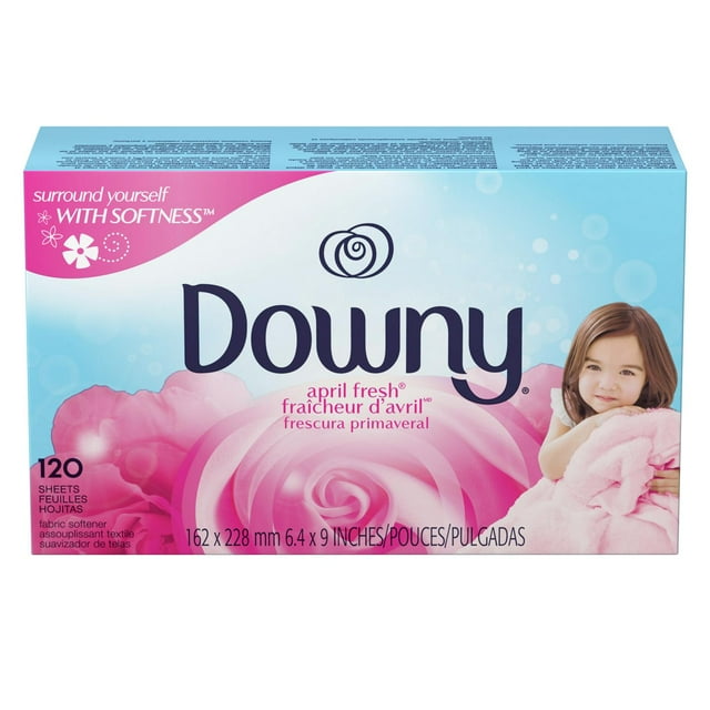 Downy Fabric Softener Dryer Sheets April Fresh,120 ct (Pack of 1