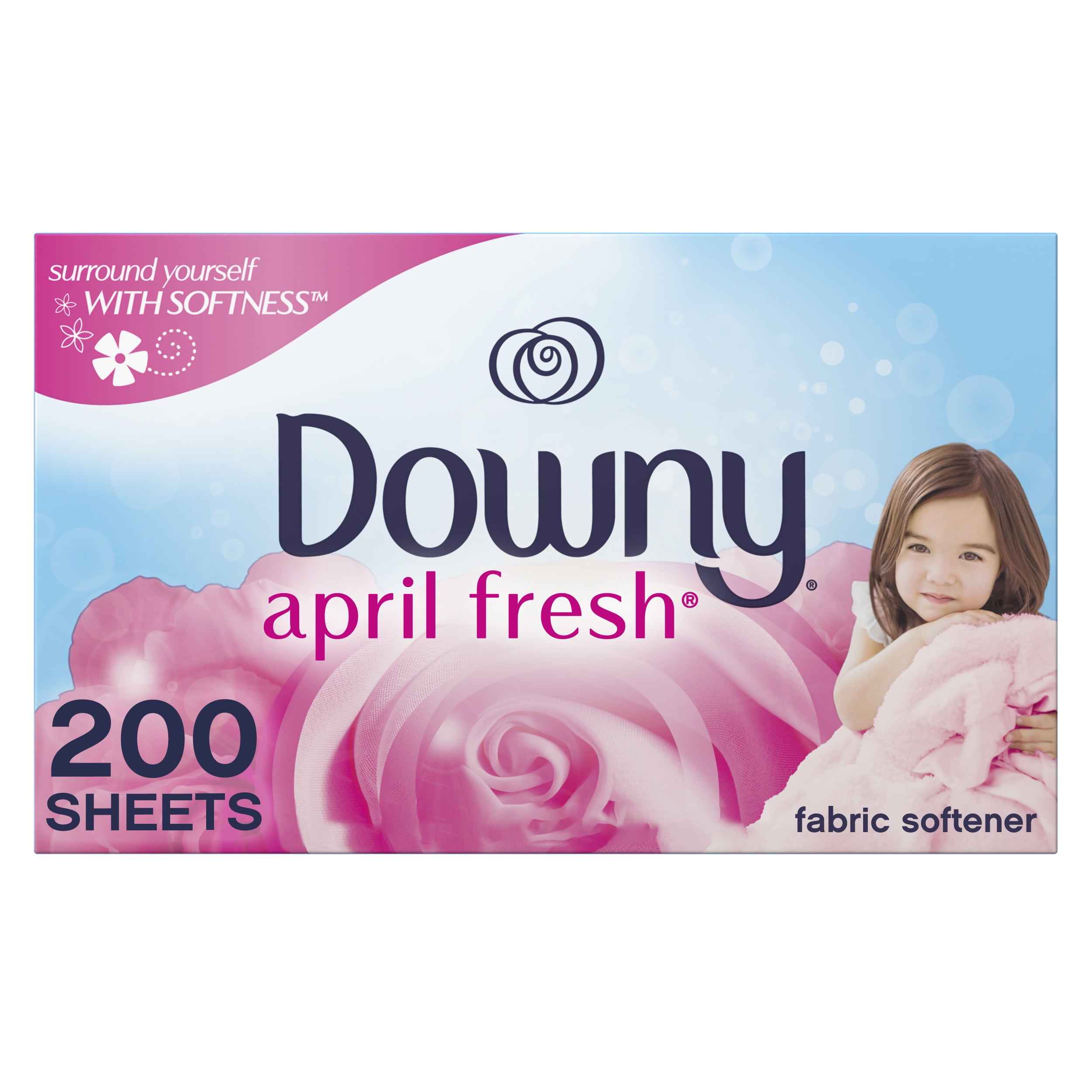 Downy April Fresh Fabric Softener Dryer Sheets, 200 count
