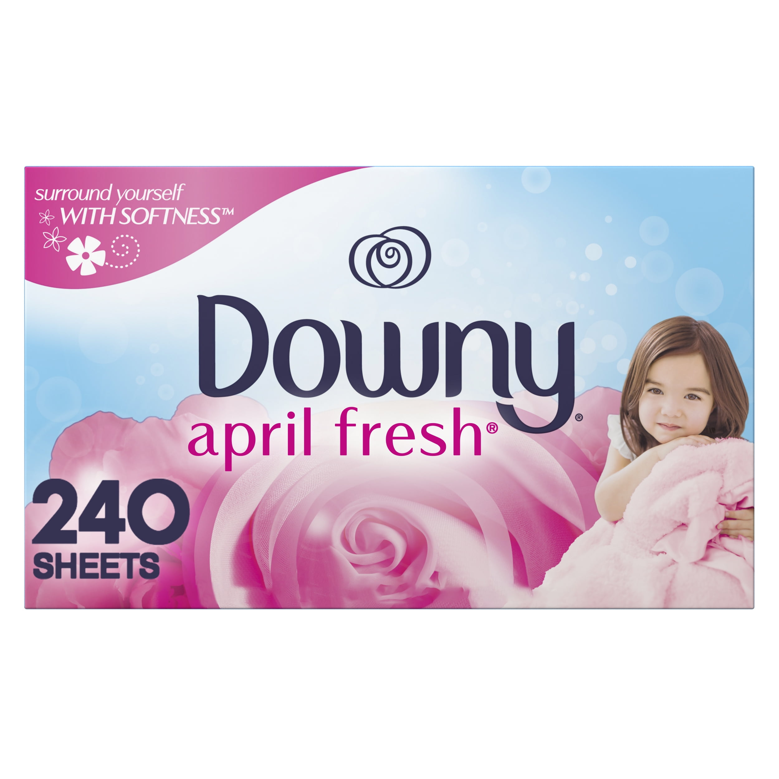 Downy Fabric Softener Dryer Sheets, April Fresh Scent, 240 Count