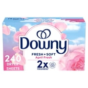 Downy Fabric Softener Dryer Sheets, April Fresh, 240 Count