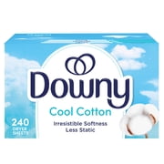 Downy Fabric Softener Dryer Sheets, Cool Cotton Scent, 240 Count