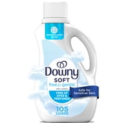 Downy Free & Gentle Fabric Softener, 77 fl oz, 105 Loads, Hypoallergenic