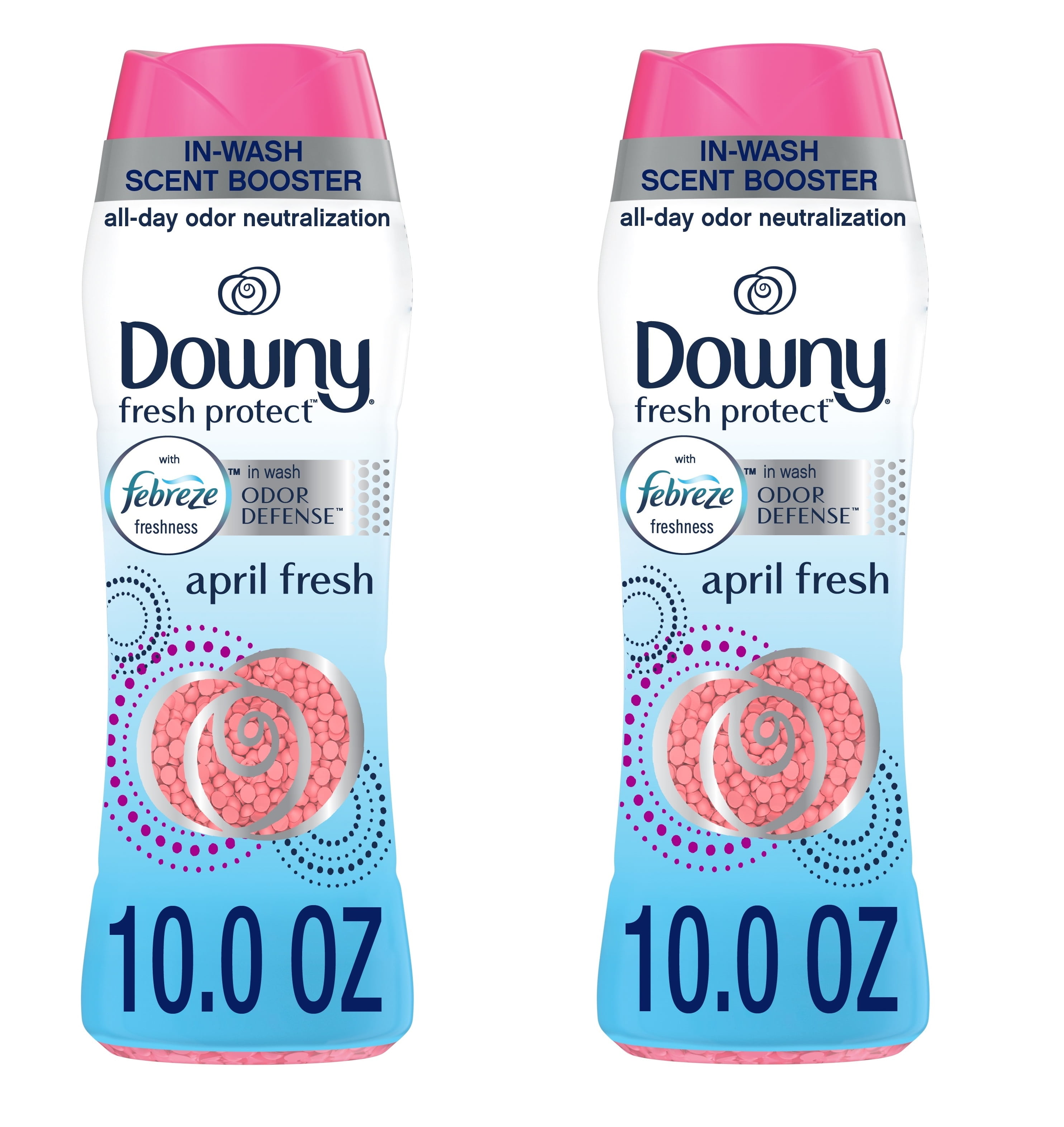 Downy Fresh Protect Febreze Odor-Defense, 10 oz Scent Booster Beads Pack Of 2