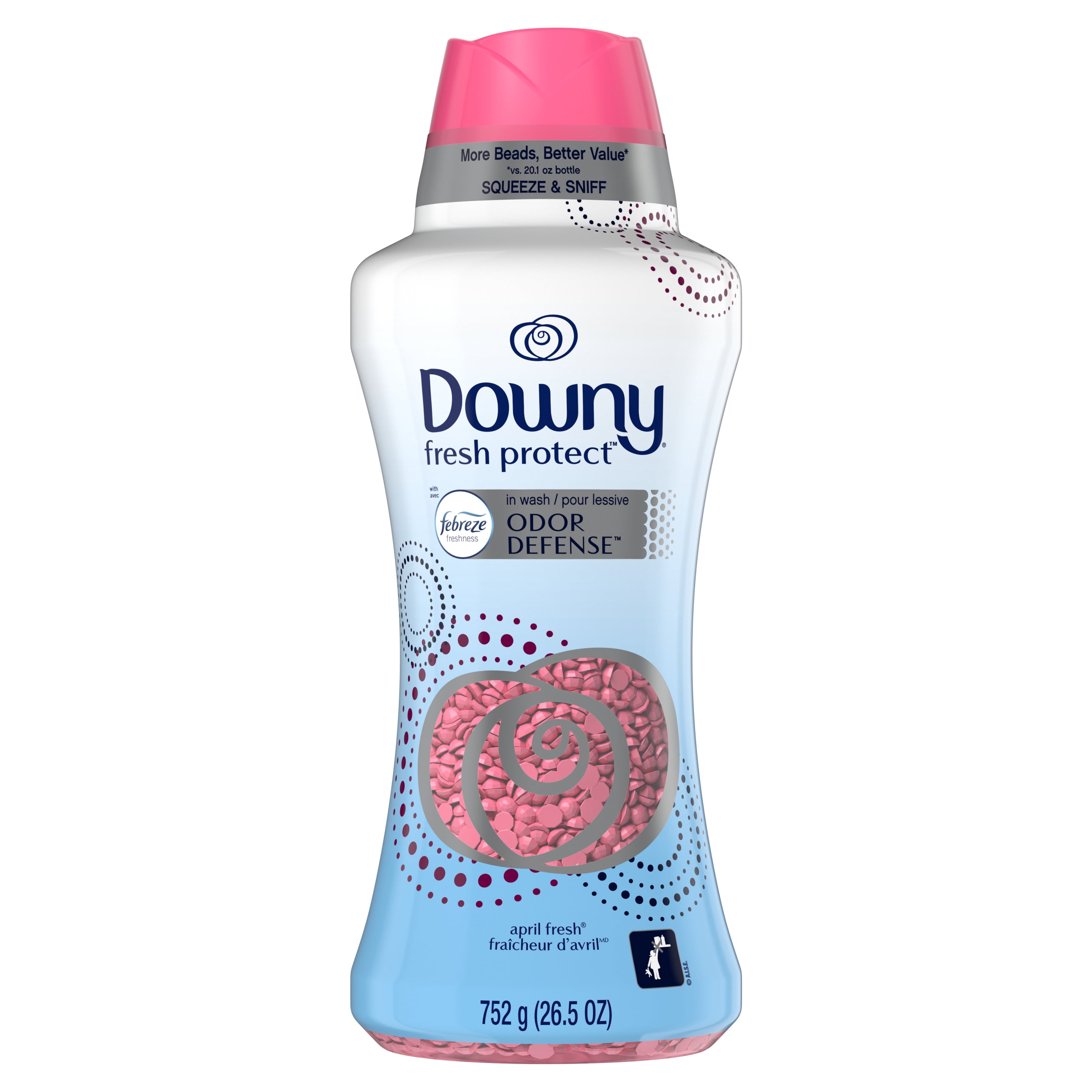 Downy Fresh Protect In-Wash Scent Beads with Febreze Odor Defense, April Fresh, 26.5 oz - Walmart.com