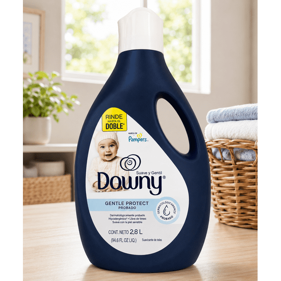 Downy Gentle Protect Hypoallergenic Liquid Fabric Softener, 94.6 fl oz