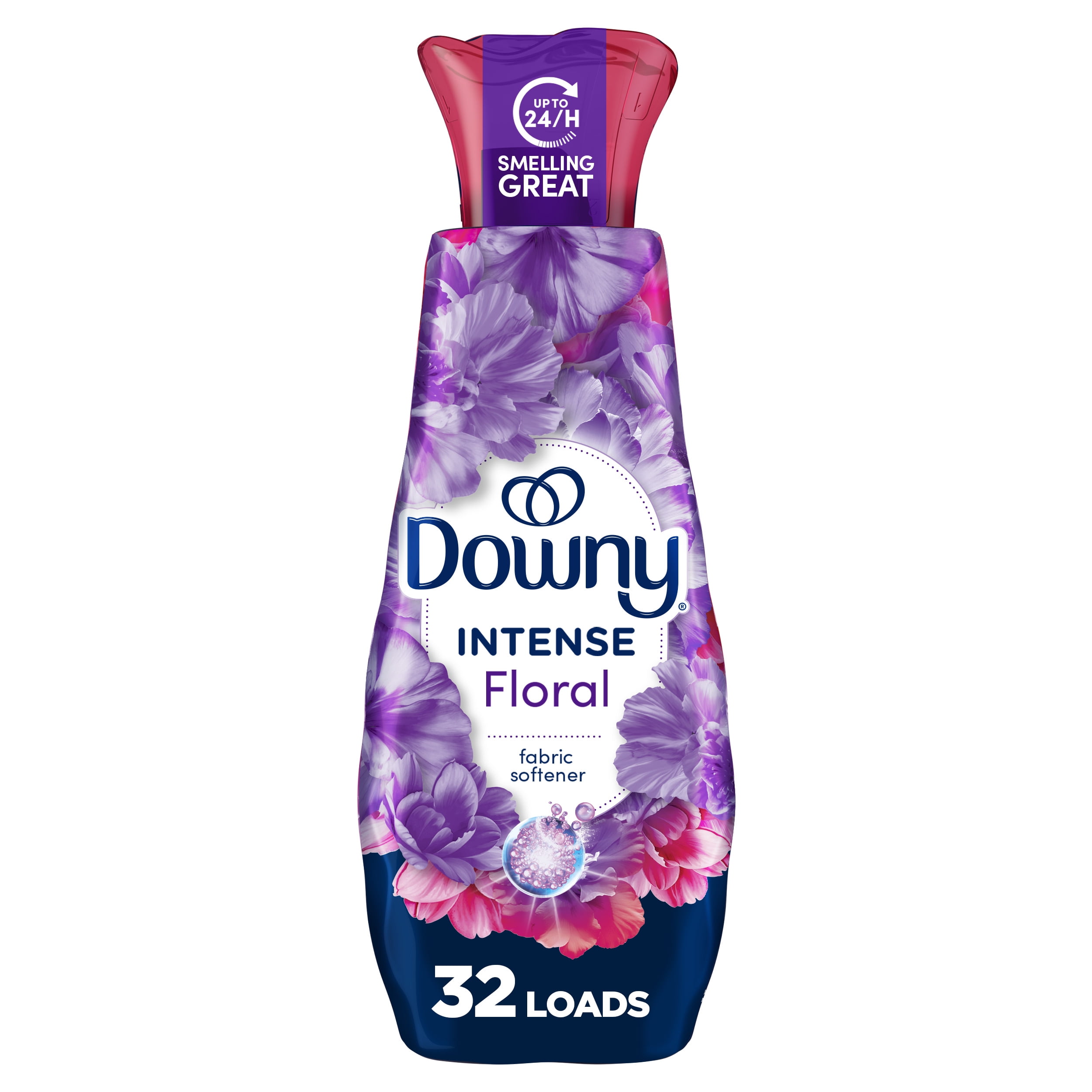Downy Intense Liquid Fabric Softener and Conditioner, Floral Scent, 24 fl oz, 32 Loads