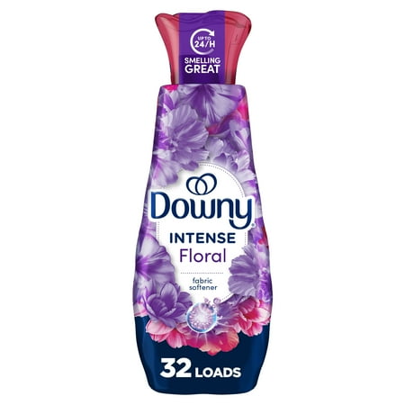 Downy Intense Liquid Fabric Softener and Conditioner, Floral Scent, 24 fl oz, 32 Loads