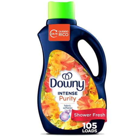 Downy Intense Fabric Softener Liquid, Purity Scent, 77 fl oz, 105 Loads