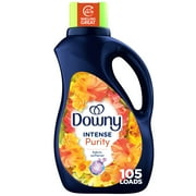Downy Intense Liquid Fabric Softener and Conditioner, Purity Scent, 77 fl oz, 105 Loads