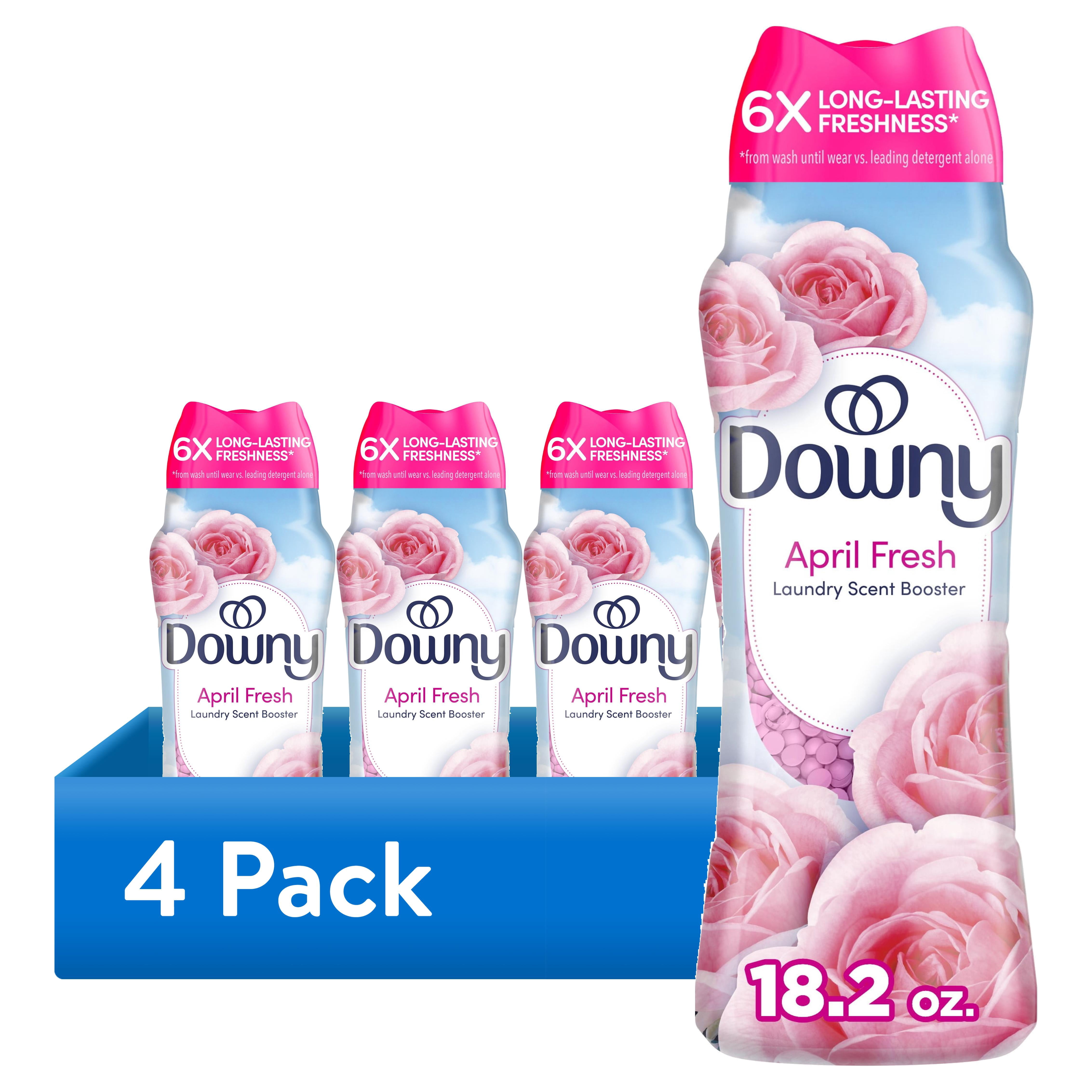 (4 pack) Downy In-Wash Scent Booster Laundry Beads, April Fresh Scent, 18.2 oz