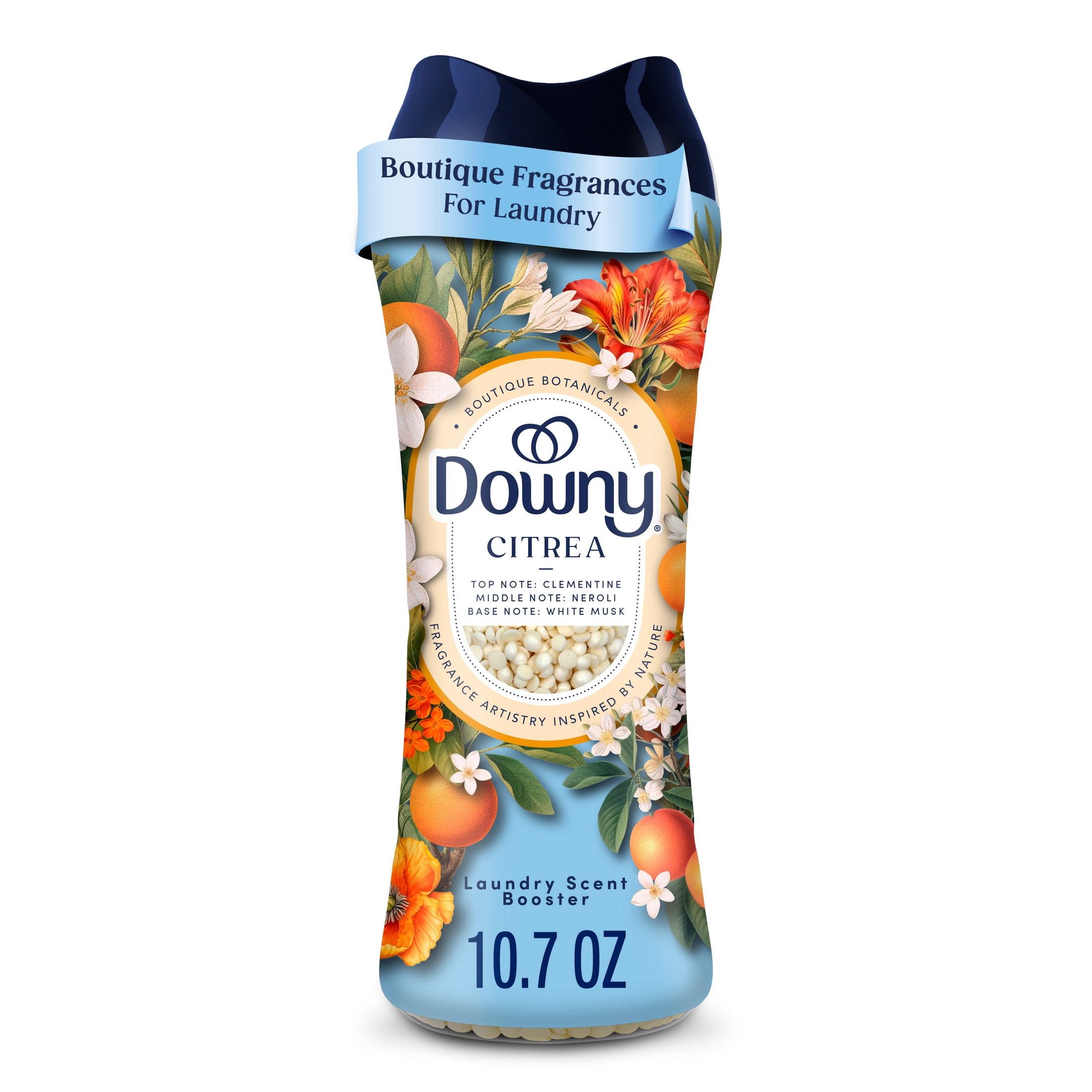 Downy In-Wash Scent Booster Laundry Beads, Boutique Botanicals Citrea, 10.7 oz