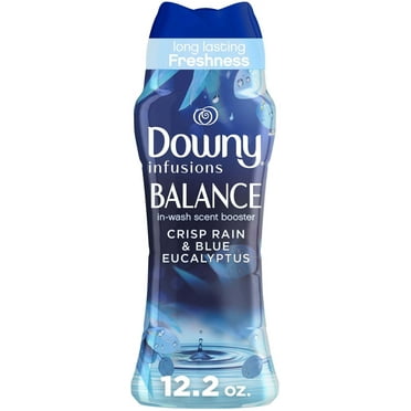 Downy Infusions Balance In-Wash Laundry Scent Booster Beads, Crisp Rain & Blue Eucalyptus, 12.2 oz
