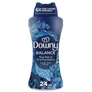 Downy Infusions Balance In-Wash Laundry Scent Booster Beads, Crisp Rain & Blue Eucalyptus Scent, 24 oz