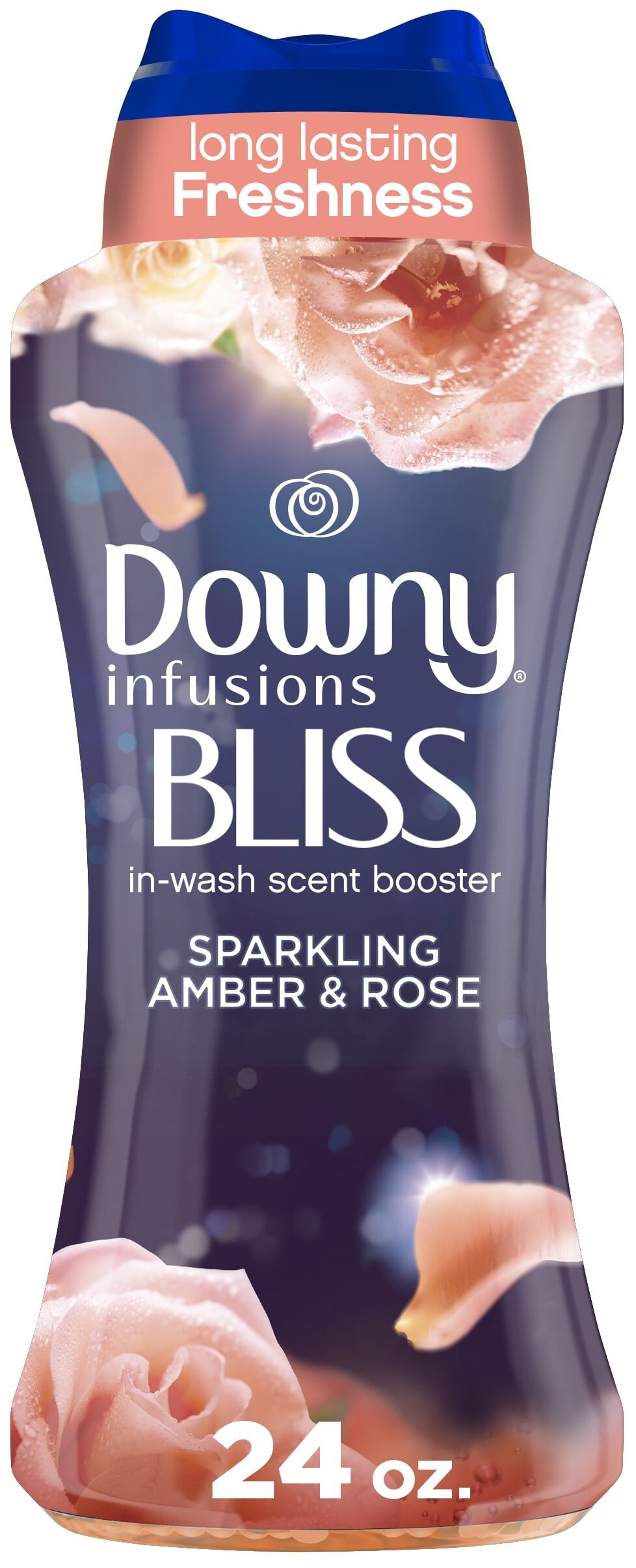 Downy Infusions Bliss Laundry Scent Booster Beads, Amber and Rose Scent, 24 oz