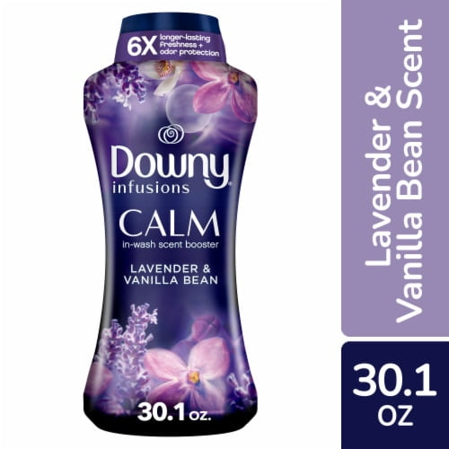 2X - Downy Infusions In-Wash Laundry Scent Booster Beads, CALM, Lavender and Vanilla Scent, 30.1 oz 30.1 oz