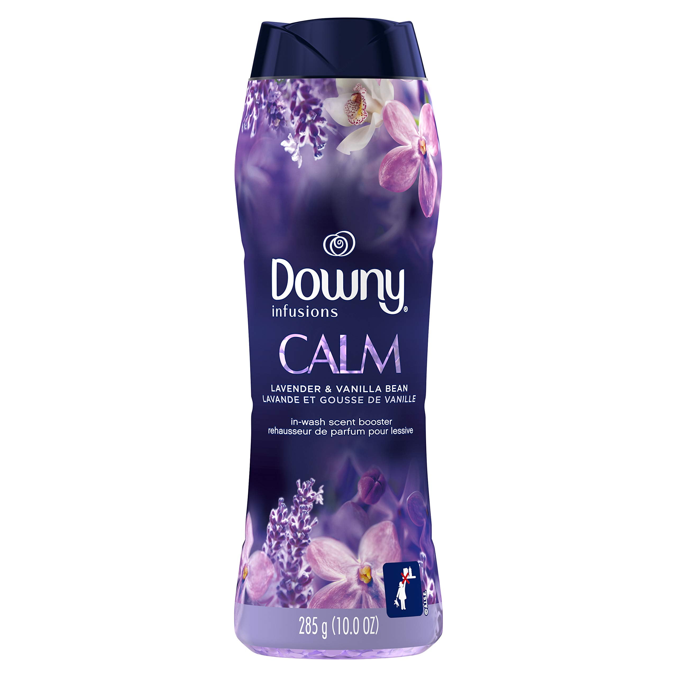 Downy Infusions In-Wash Scent Booster Beads, Calm, Lavender \u0026 Vanilla Bean, 10 Oz