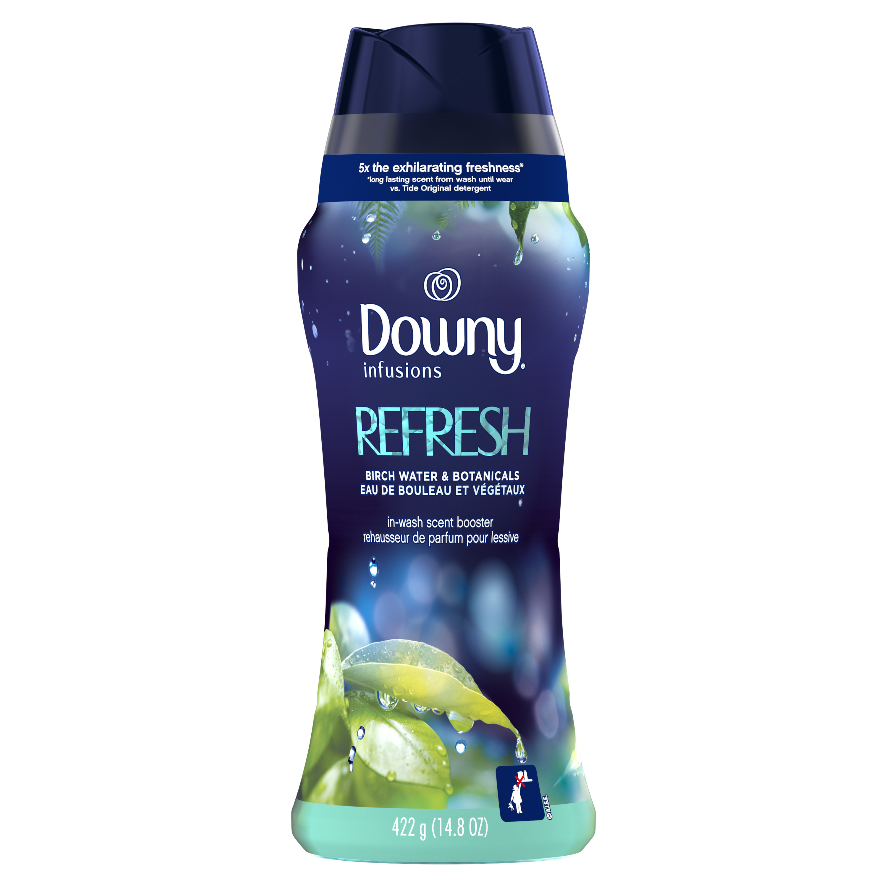 Downy Infusions In-Wash Scent Booster Beads, Refresh, Birch Water & Botanicals, 422 g - image 1 of 13