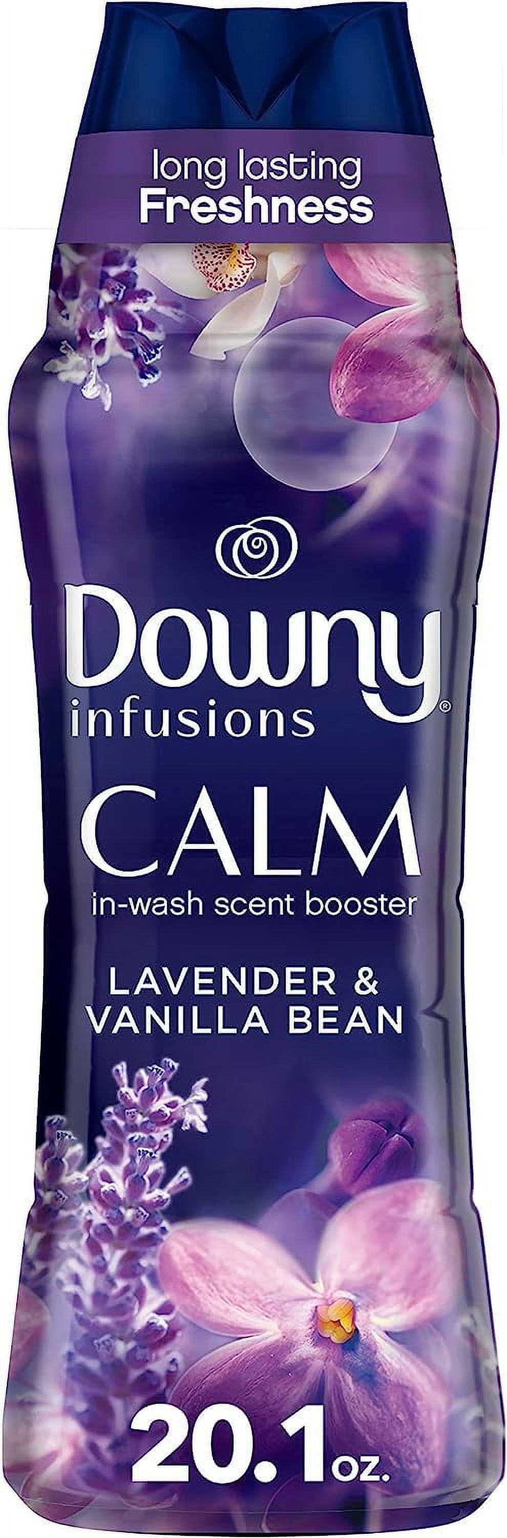 Downy Infusions Laundry Scent Booster Beads for Washer, Calm, Lavender \u0026 Vanilla Bean, 20.1 oz