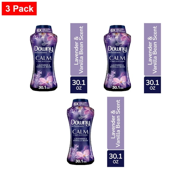 Downy Infusions Lavender and Vanilla Bean Calm In-Wash Scent Booster Beads 30.1 oz - 3 Pack