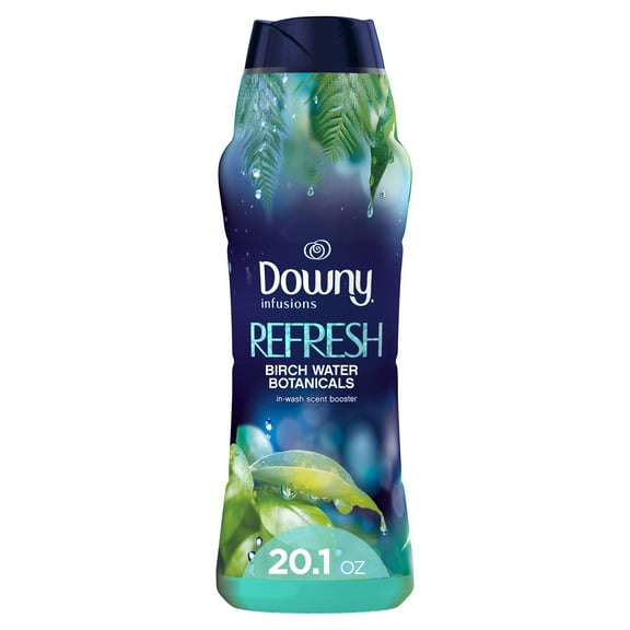 Downy Infusions in-Wash Scent Booster Beads, Refresh, Birch Water & Botanicals, 20.1 oz