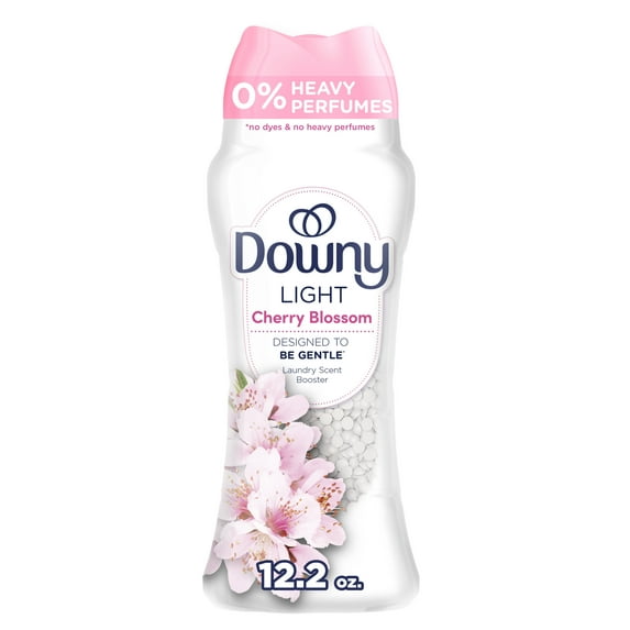 Downy Light In-Wash Scent Booster Laundry Beads, No Heavy Perfumes, Cherry Blossom Scent, 12.2 oz