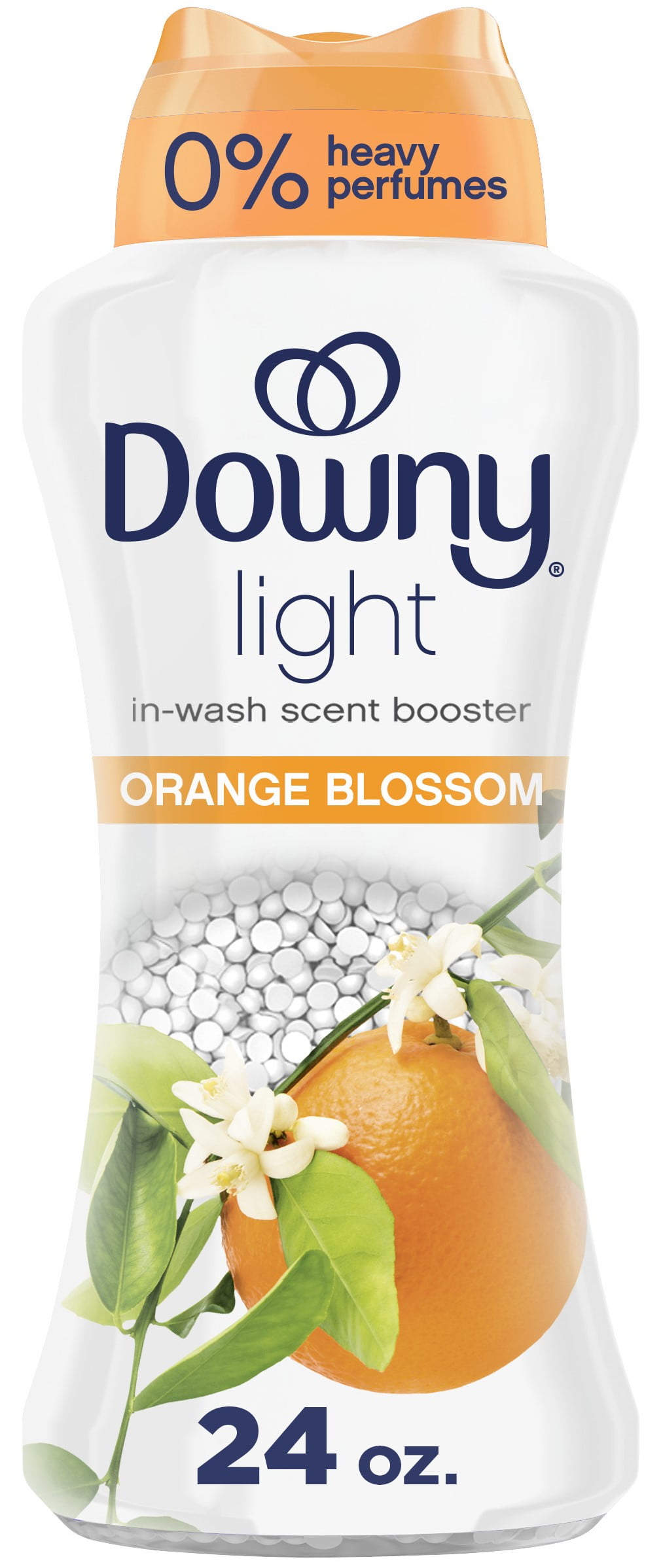 Downy Light In-Wash Scent Booster Laundry Beads, No Heavy Perfumes, Orange Blossom Scent, 24 oz