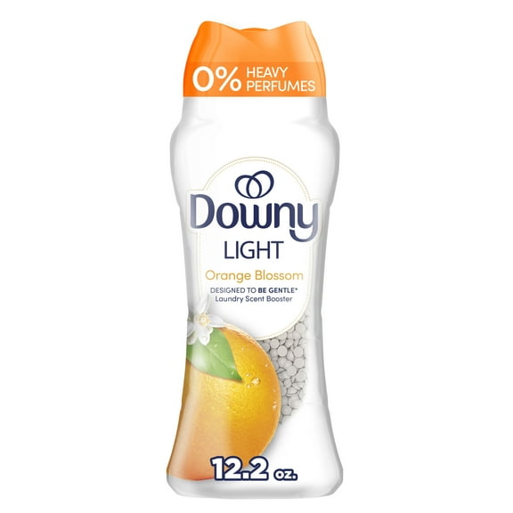 Downy Light In-Wash Scent Booster Laundry Beads, No Heavy Perfumes, Orange Blossom Scent, 12.2 oz