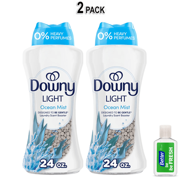 Downy Laundry Scent Beads, Light In-Wash Scent Booster, No Heavy Perfumes, Ocean Mist Scent, 24 oz