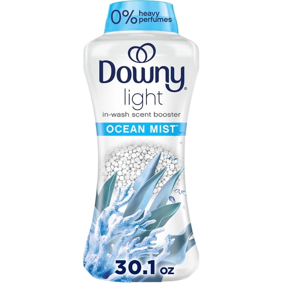 Downy Light In-Wash Laundry Scent Booster Beads, Ocean Mist, 30.1 OZ, 2 Pack