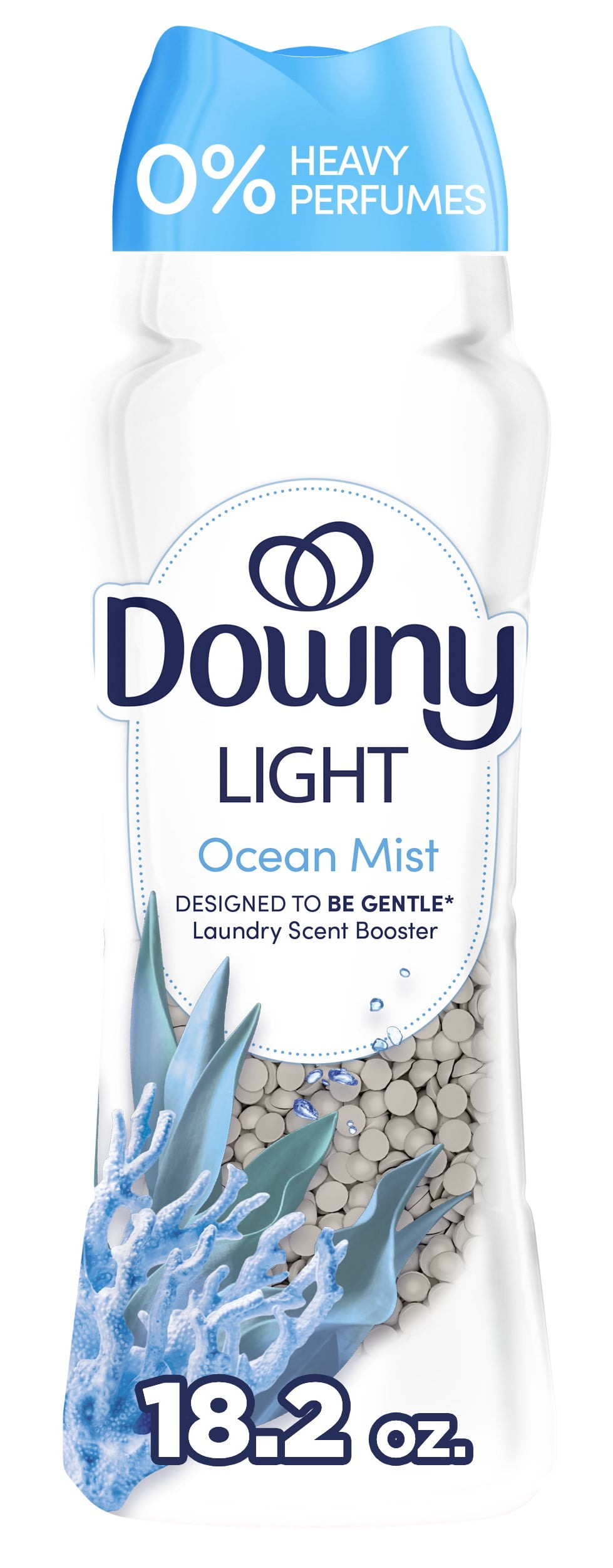 Downy Light In-Wash Scent Booster Laundry Beads, No Heavy Perfumes, Ocean Mist Scent, 18.2 oz