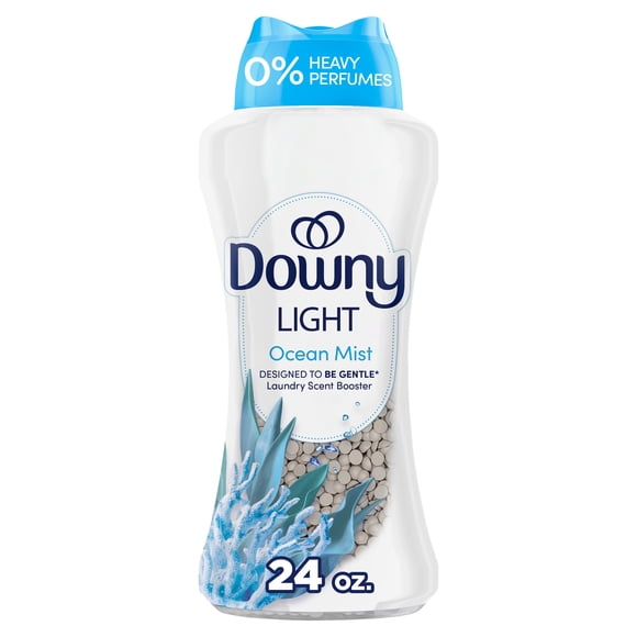 Downy Laundry Scent Beads, Light In-Wash Scent Booster, No Heavy Perfumes, Ocean Mist Scent, 24 oz