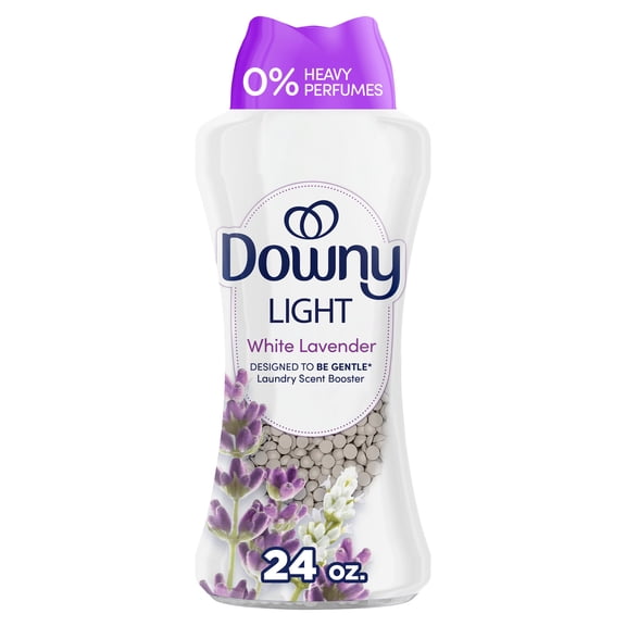 Downy Laundry Scent Beads, Light In-Wash Scent Booster, No Heavy Perfumes, White Lavender Scent, 24 oz