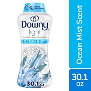 Downy Light Laundry Scent Booster Beads with No Heavy Perfumes, Ocean Mist Scent, 30.1 oz 2 Pack