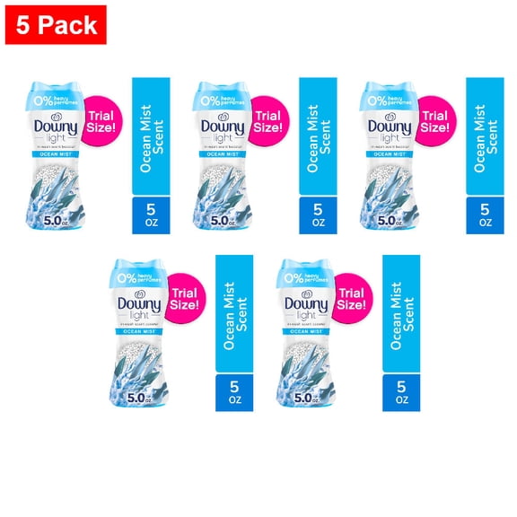 Downy Light Ocean Mist In-Wash Scent Booster Beads 5 oz - 5 Pack