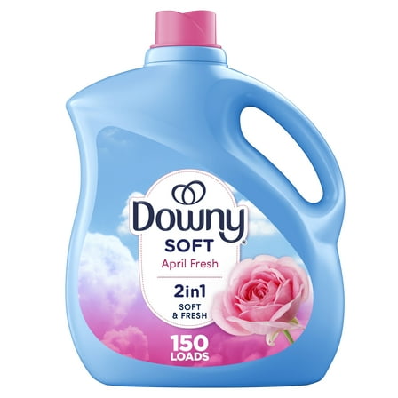 Downy Liquid Fabric Softener and Conditioner, April Fresh Scent, 111 fl oz 150 Loads